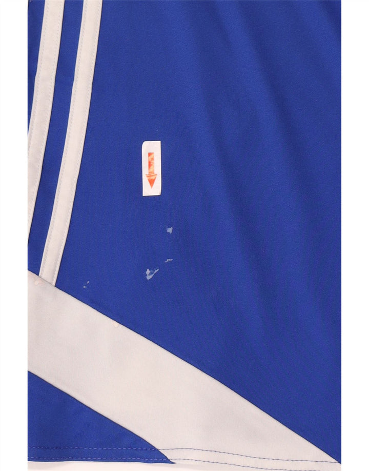 Pantaloncini sportivi Adidas da uomo XL blu in poliestere color block