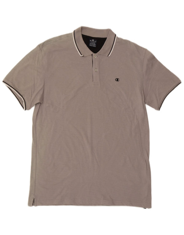 Polo da uomo CHAMPION XL in cotone grigio