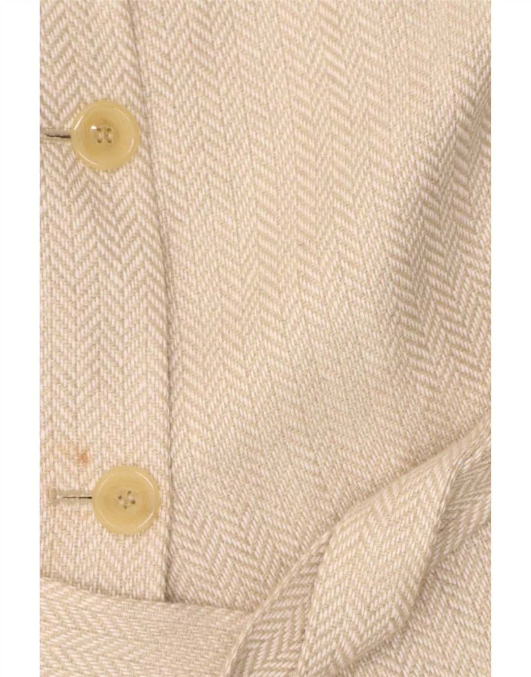 Cappotto da donna Elegance UK 12 Lino a spina di pesce beige medio