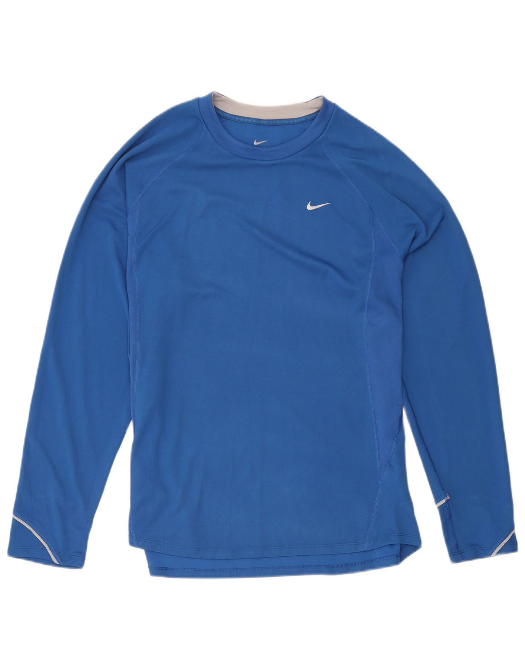 Top manica lunga Nike Dri Fit da donna UK 20/22 XL poliestere blu