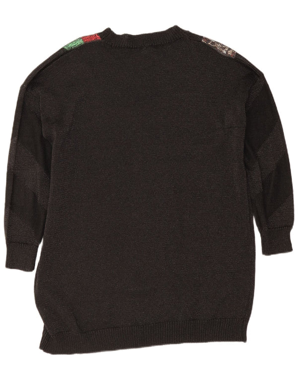 Tu Clothing Abito maglione da donna a maniche lunghe UK 18 XL Nero Colourblock