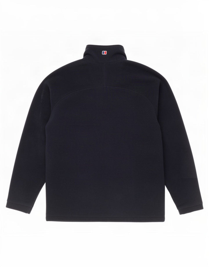 Giacca in pile foderata da uomo Berghaus UK 40 grande poliestere blu navy