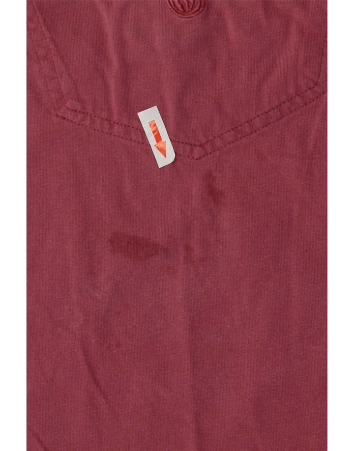 T-shirt grafica da uomo Fat Face Top grande in cotone rosso