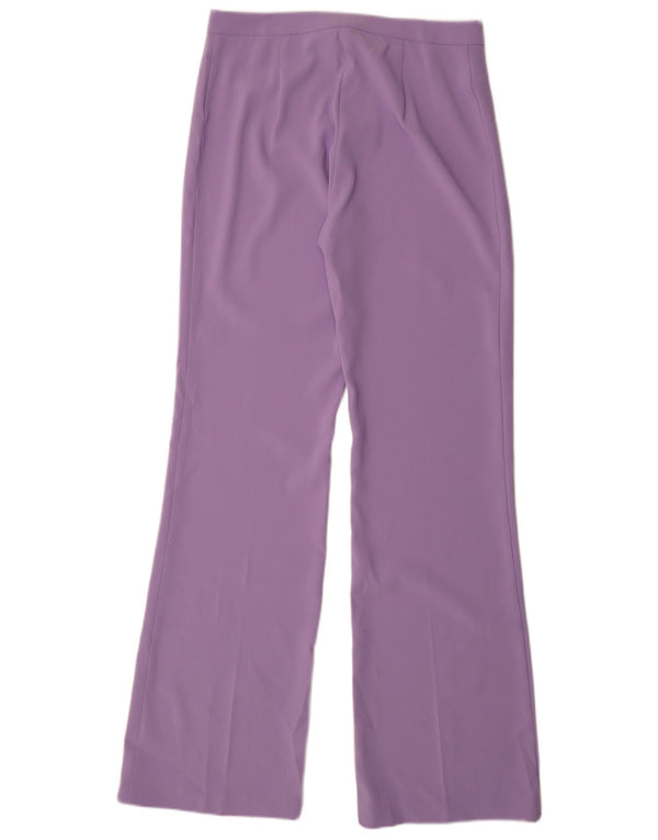 Pantaloni casual da donna Pinko Bootcut UK 14 Large W34 L35 Poliestere viola