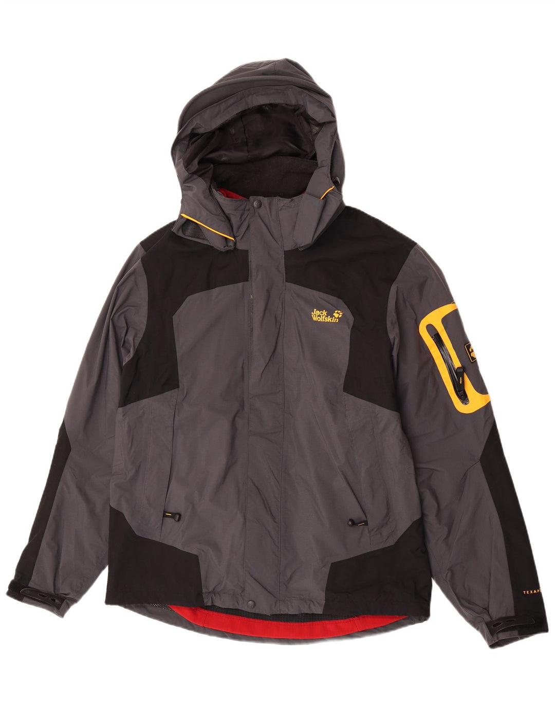 Giacca a vento da uomo Jack Wolfskin UK 40/42 Large Grey Colourblock