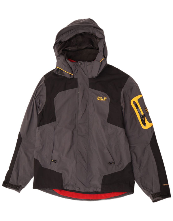 Giacca a vento da uomo Jack Wolfskin UK 40/42 Large Grey Colourblock