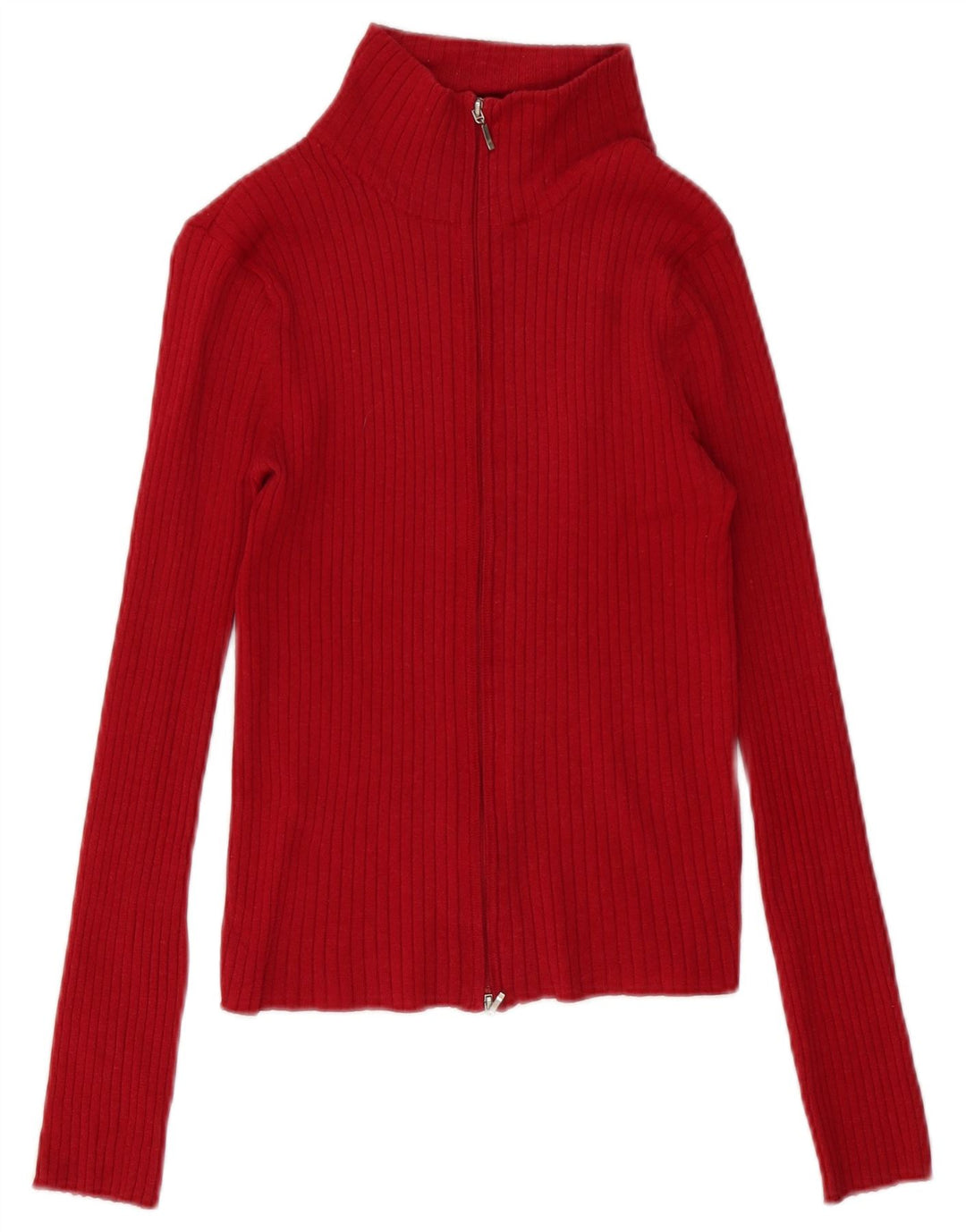 Maglione cardigan da donna Zara UK 12 Medium Red Ramie