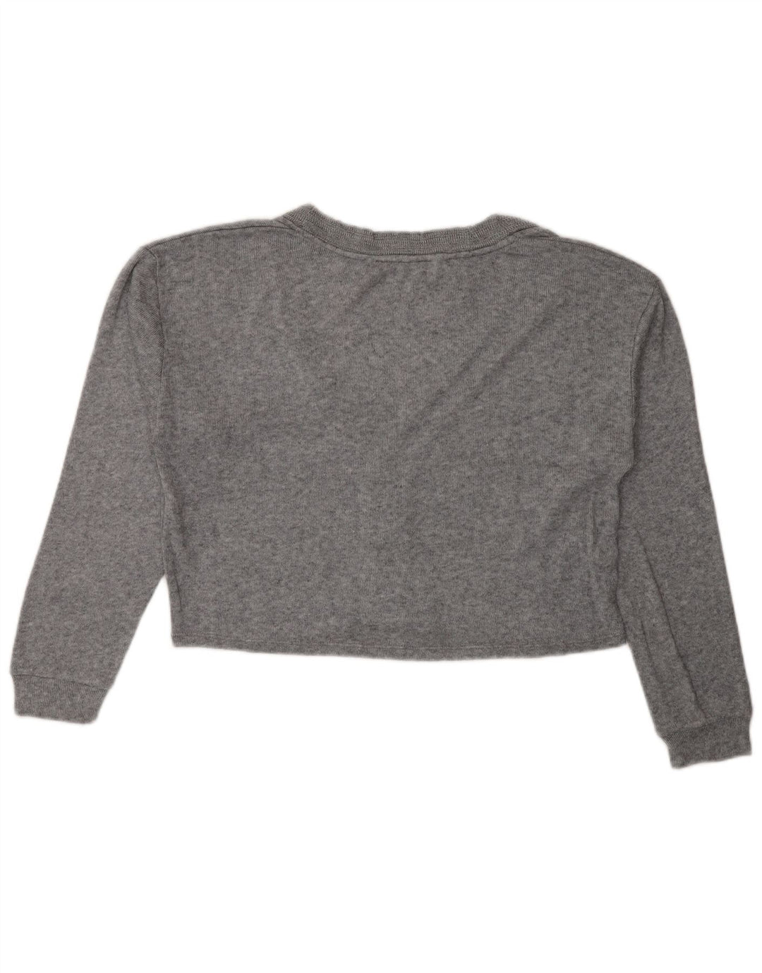 Maglione cardigan oversize corto da donna Zara UK 10 piccolo grigio