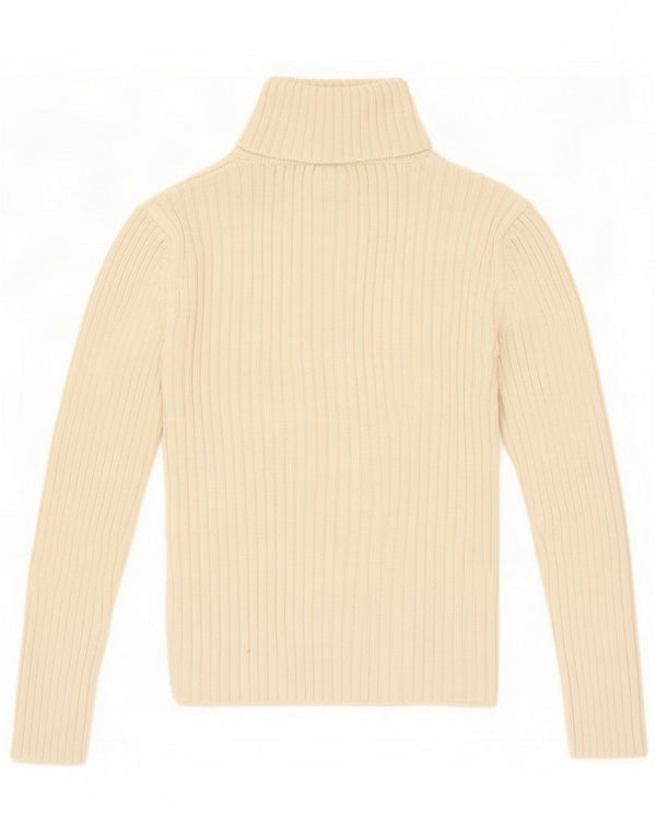 Gap Maglione da donna con collo alto e collo alto UK 14 Cotone bianco sporco medio