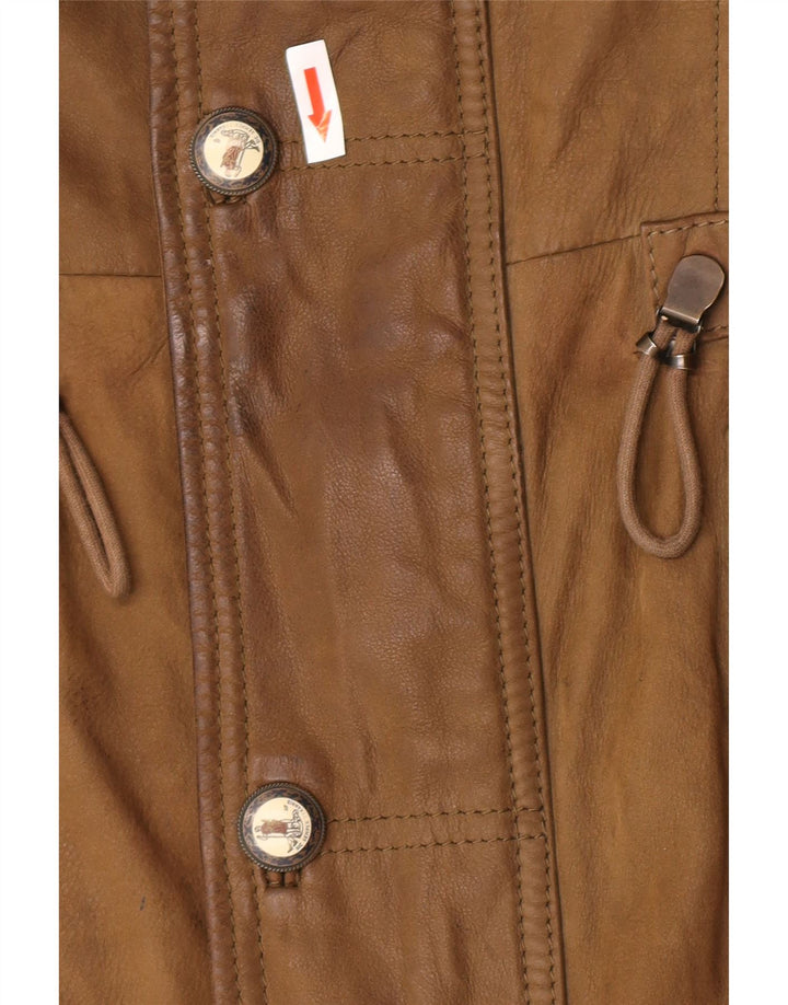 Cappotto in pelle da uomo Martin Eden IT 50 grande in pelle kaki