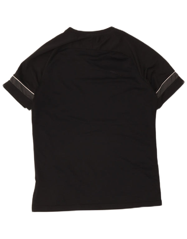 Nike - Maglietta grafica da uomo Dri Fit, grande, in poliestere color block nero