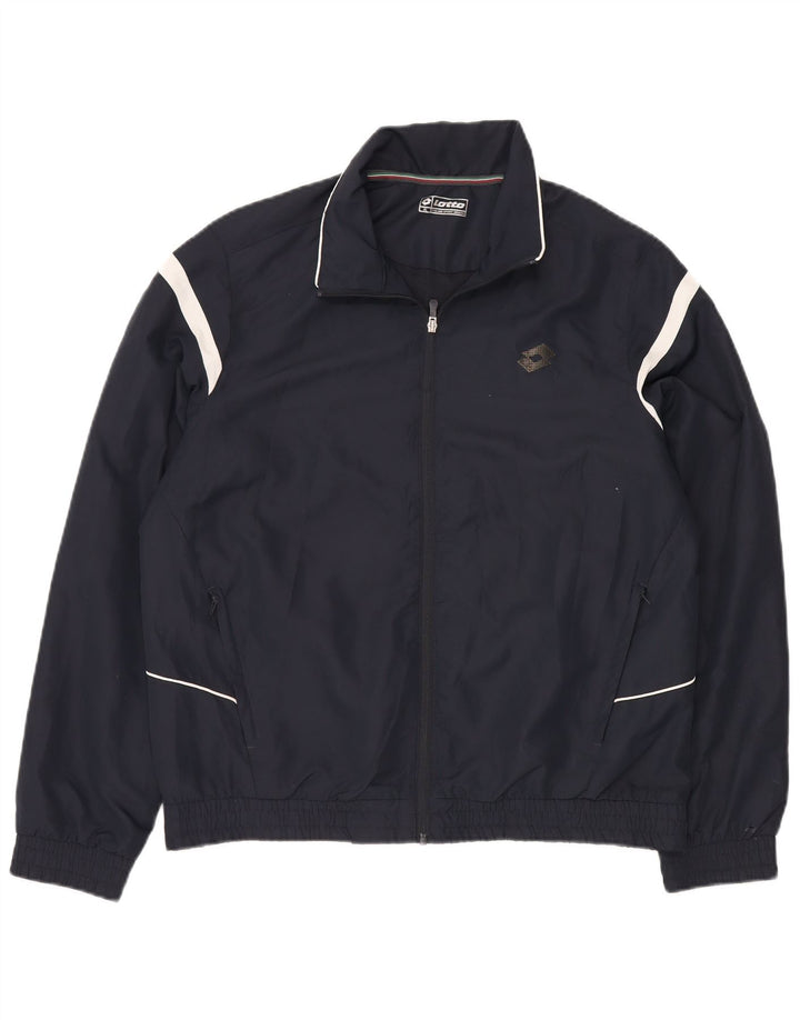 Giacca da tuta da uomo Lotto XL Poliestere color block blu navy