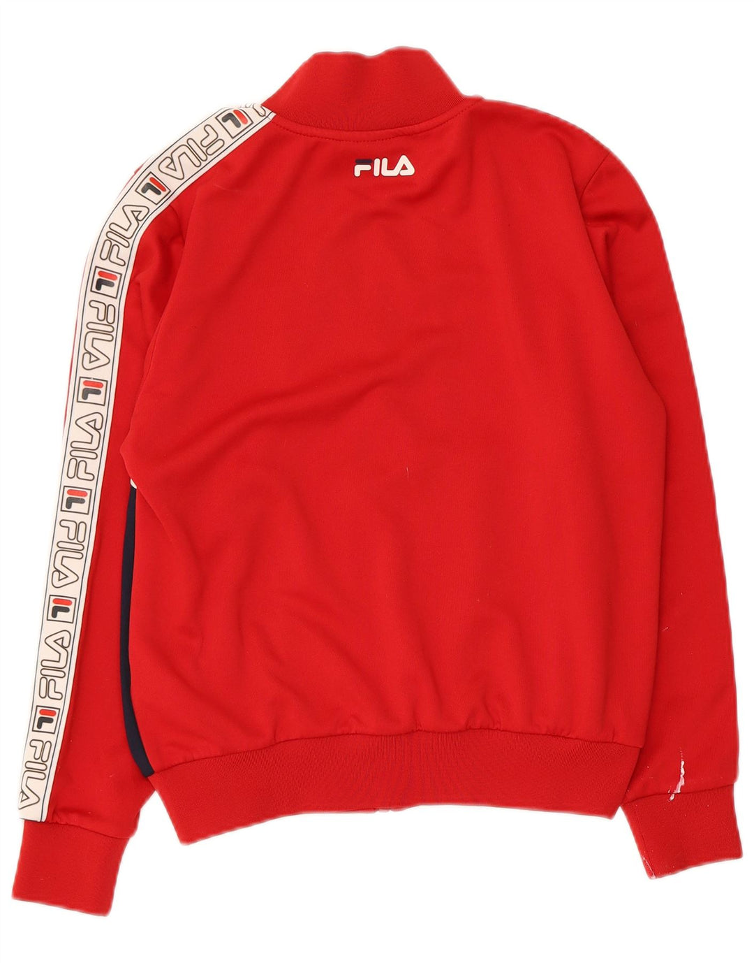 Giacca da ginnastica grafica da donna FILA UK 14 Medium Red Colourblock