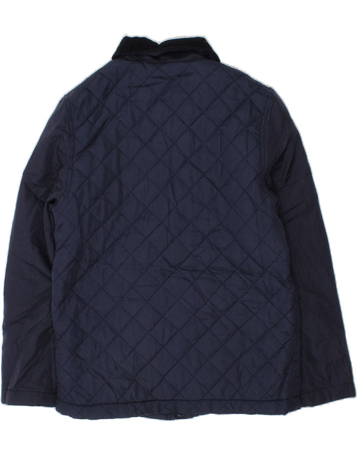 EDDIE BAUER Boys Quilted Jacket 7-8 Years Small Navy Blue Polyester Vintage Eddie Bauer and Second-Hand Eddie Bauer from Messina Hembry 