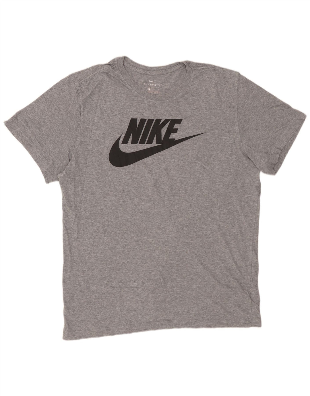 T-shirt grafica da uomo NIKE Top grande in cotone grigio