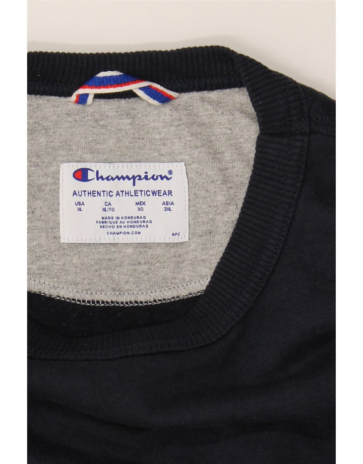 CHAMPION Mens Sweatshirt Jumper XL Navy Blue Cotton Vintage Champion and Second-Hand Champion from Messina Hembry 