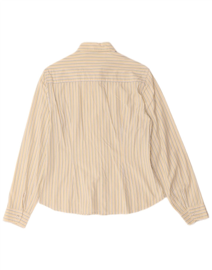 Camicia da donna Massimo Dutti UK 14 Seta a righe beige medio