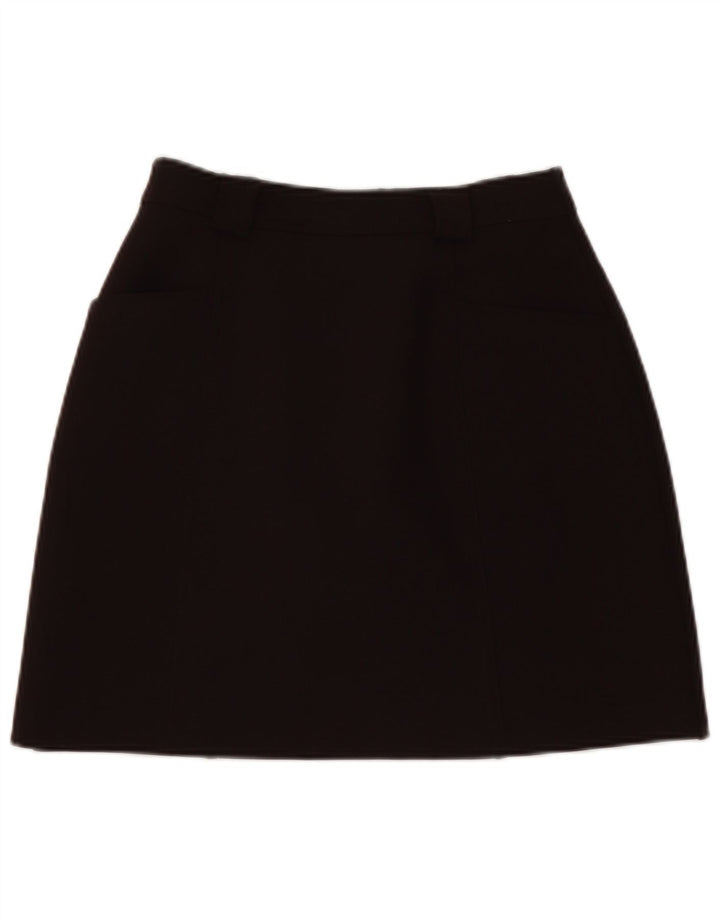Gonna a trapezio vintage da donna W26 piccola marrone