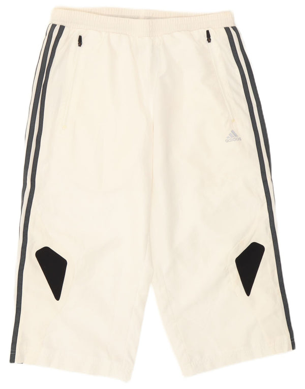 Pantaloncini sportivi Adidas Climacool Bermuda da uomo piccoli sportivi in poliestere bianco