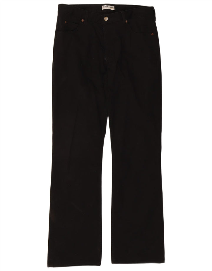 Pantaloni casual Lee Cameron Bootcut da donna W32 L33 cotone nero