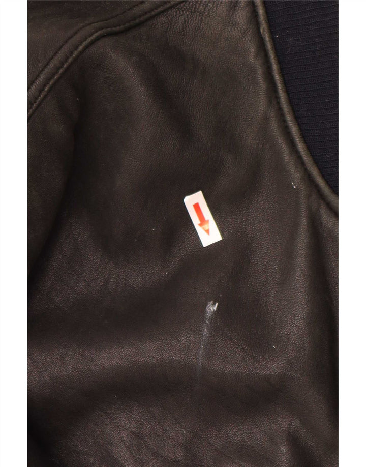 Giacca in pelle da uomo Trapper IT 54 2XL Nera