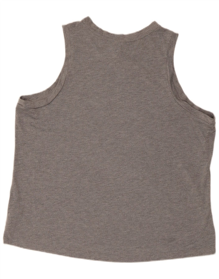 Canotta grafica Nike da donna con vestibilità regolare UK 18 XL poliestere grigio