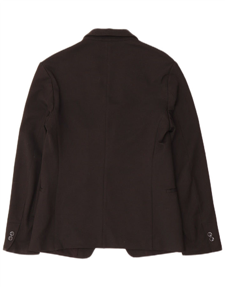 Giacca blazer da uomo a 1 bottone Zara UK 36 piccola in poliestere nero