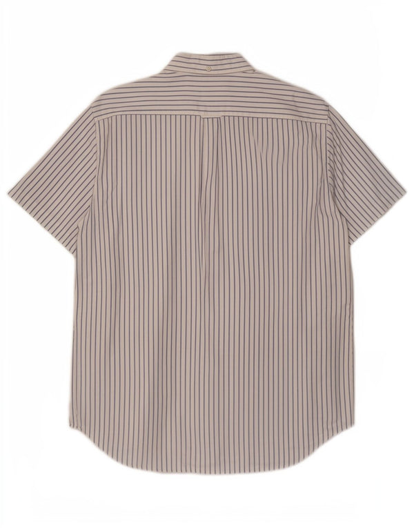 Gant Camicia a maniche corte da uomo Taglia 16 1/2 41/42 Grandi righe bianche