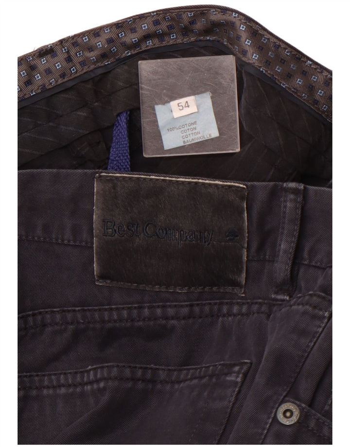 BEST COMPANY Pantaloni casual dritti da uomo EU 54 2XL W38 L26 Blu navy