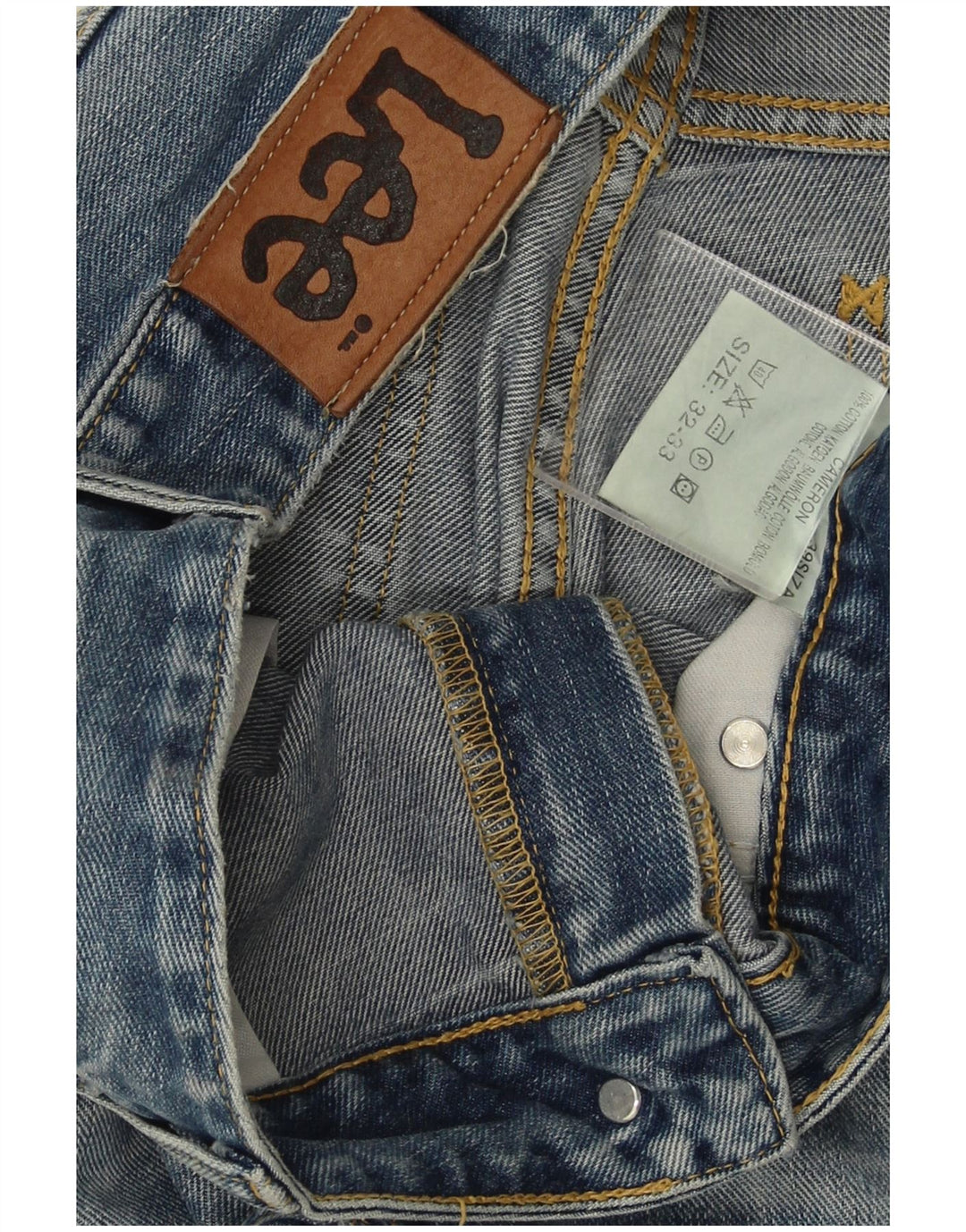 Jeans dritti da uomo Lee W32 L33 in cotone blu