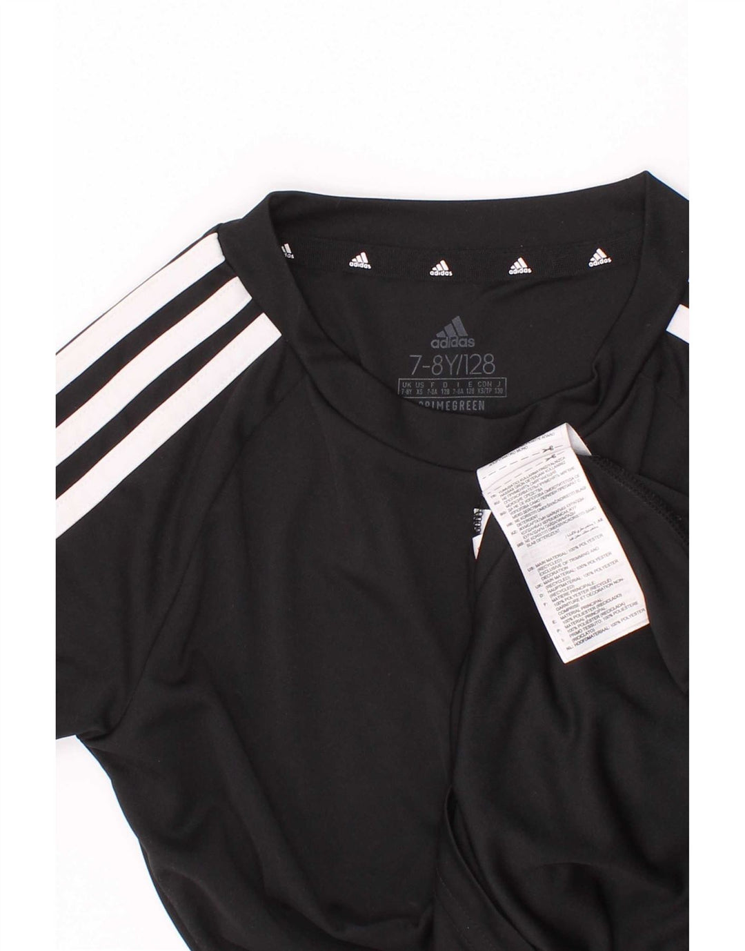 Maglietta Adidas Aeroready da ragazzo, 7-8 anni, in poliestere nero