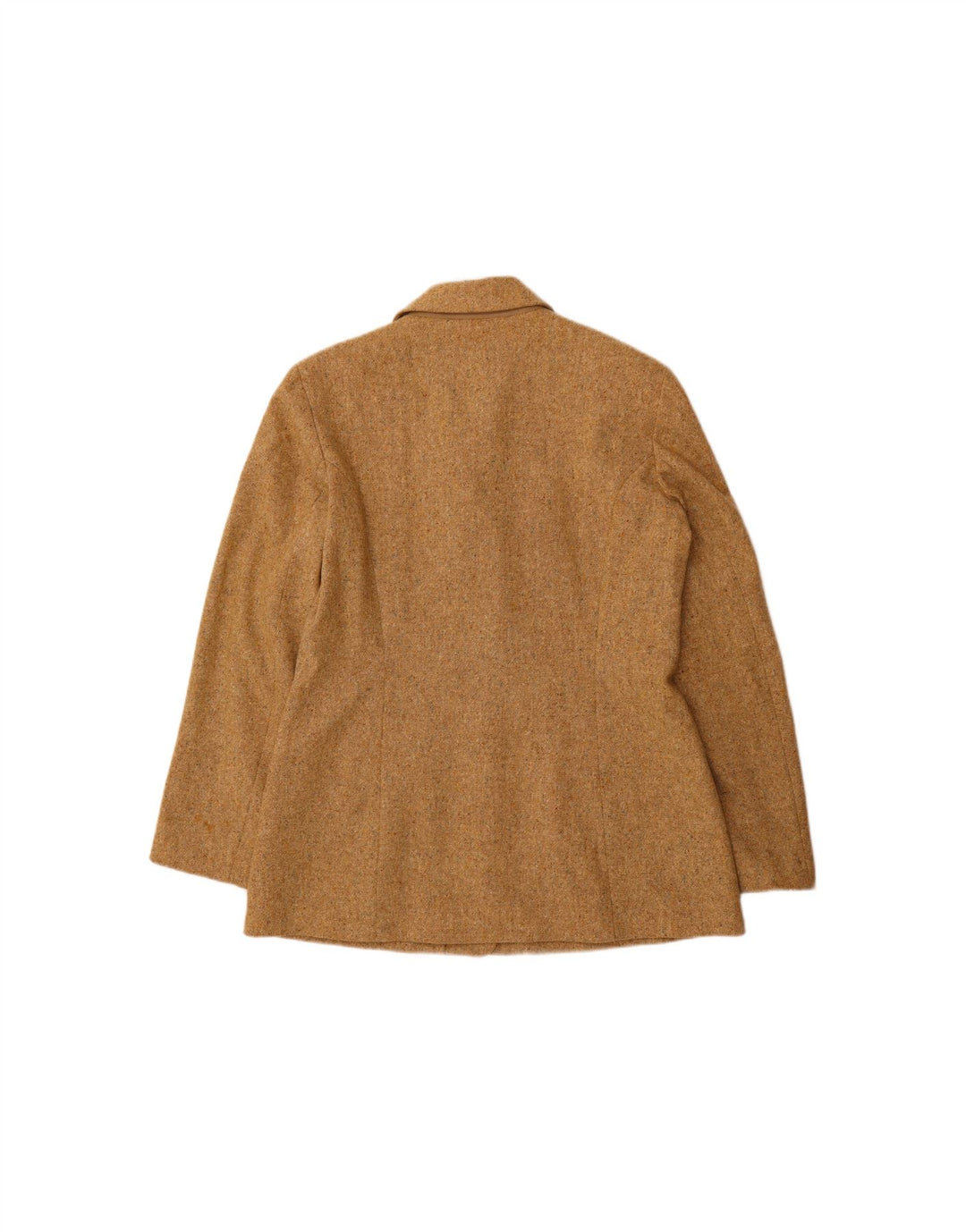 BELFE & BELFE Womens 3 Button Blazer Jacket IT 46 Large Beige Flecked Wool