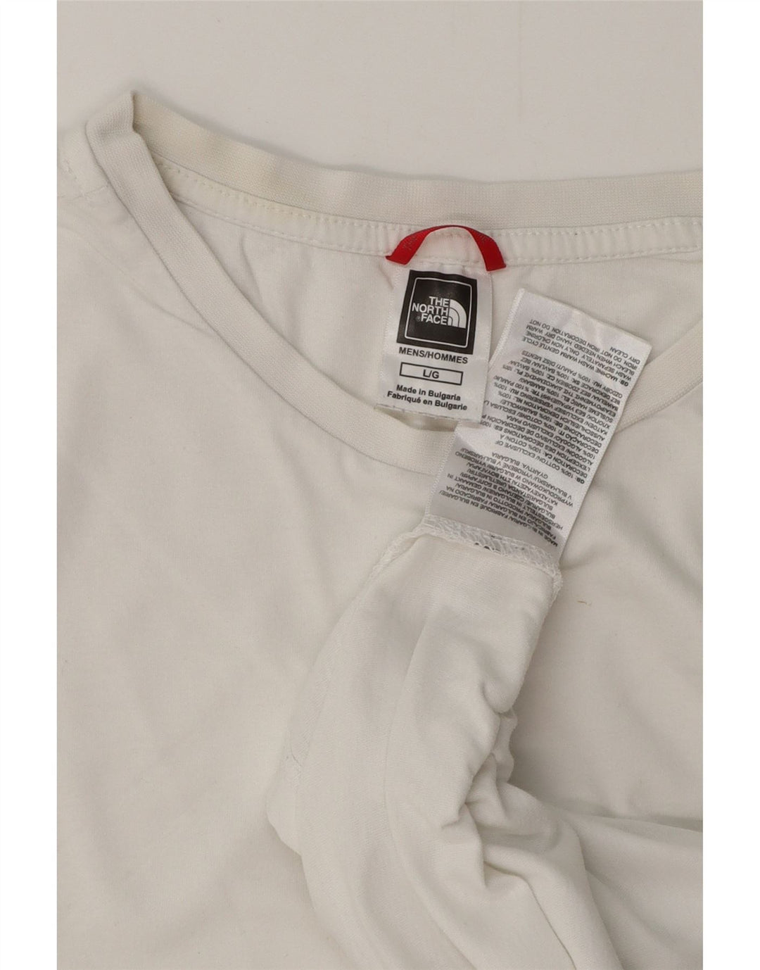 THE NORTH FACE T-shirt da uomo grande in cotone bianco