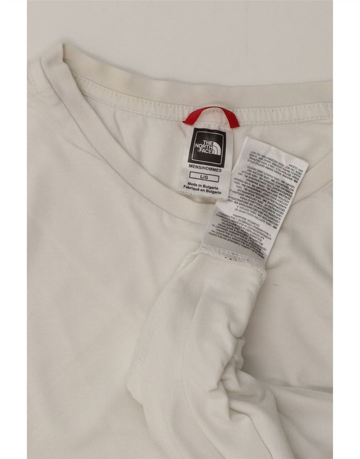 THE NORTH FACE T-shirt da uomo grande in cotone bianco