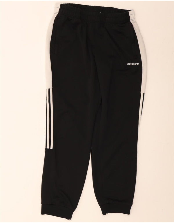 Pantaloni da tuta da uomo Adidas Joggers grandi in cotone color block nero