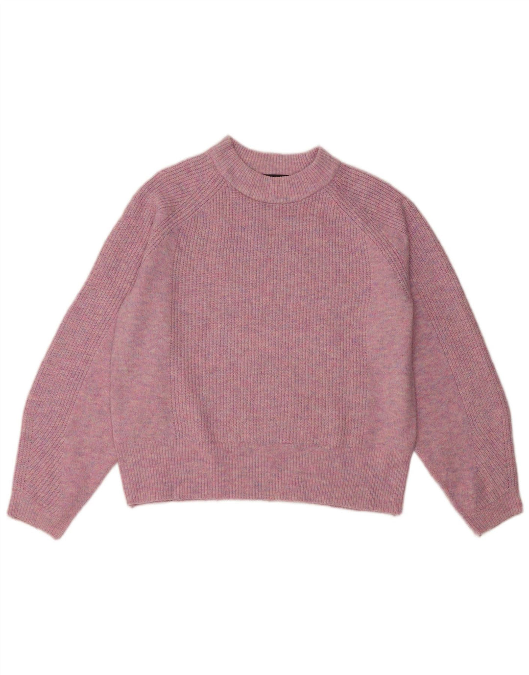 Maglione maglione girocollo da donna Marks & Spencer UK 14 Acrilico rosa medio