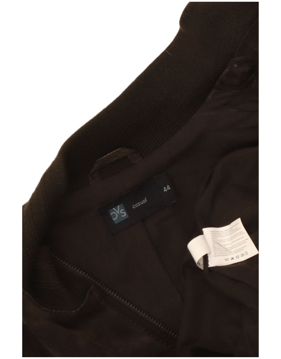 Giubbotto bomber militare in pelle scamosciata da donna OVS IT 44 in pelle marrone medio