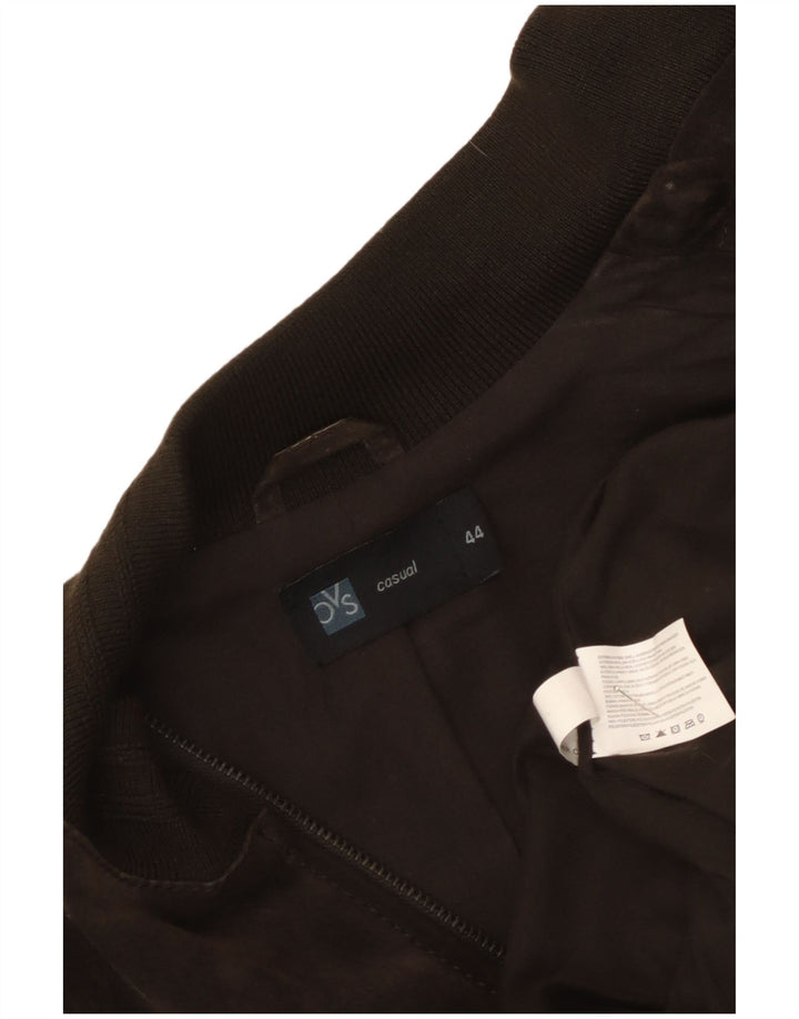 Giubbotto bomber militare in pelle scamosciata da donna OVS IT 44 in pelle marrone medio