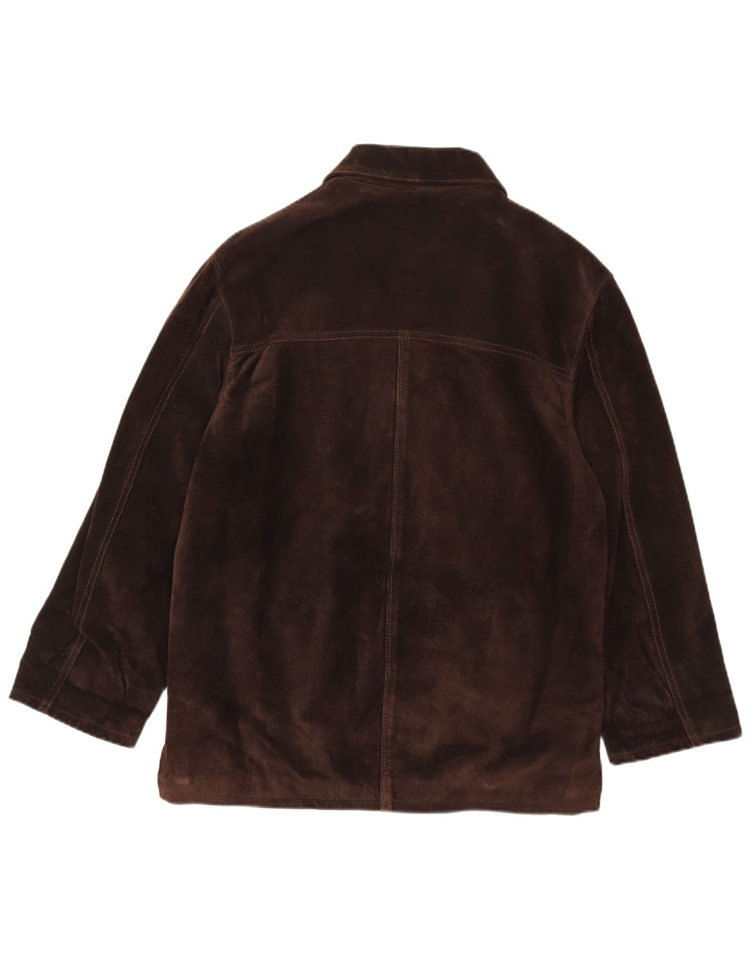 Giacca vintage in pelle scamosciata da uomo IT 44 XS Marrone