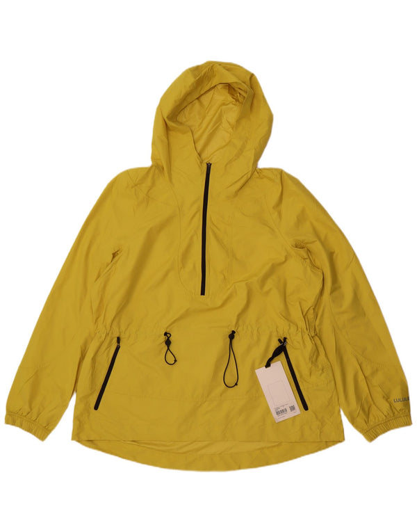 Giacca antipioggia da corsa da donna Lululemon US 10 Large in poliestere giallo
