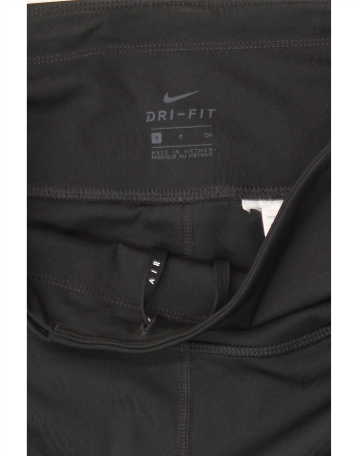 Leggings grafici Nike Dri Fit da donna UK 8 piccoli neri