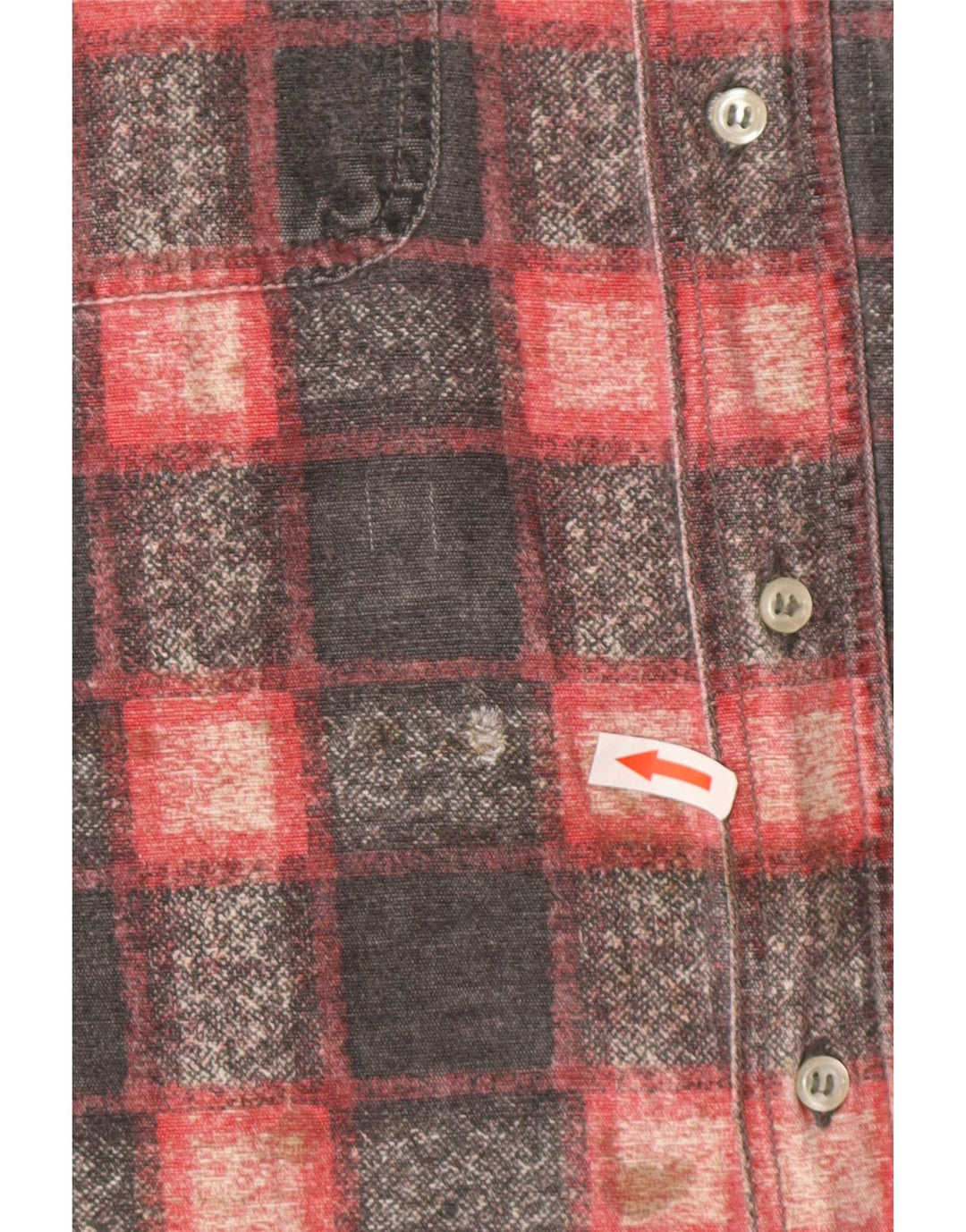 Camicia da uomo in flanella El Charro, cotone a quadri grigi grandi