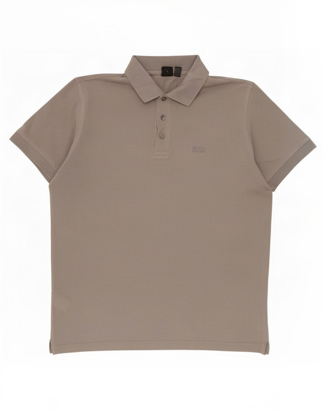 Polo da uomo Hugo Boss grande in cotone grigio