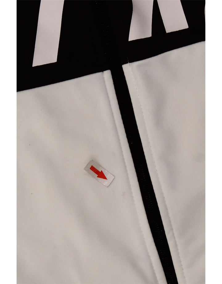 NIKE Giacca da tuta grafica da uomo in poliestere color block bianco medio