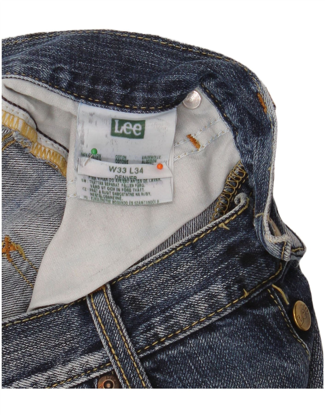 Jeans LEE Denver Bootcut da uomo W33 L34 in cotone blu