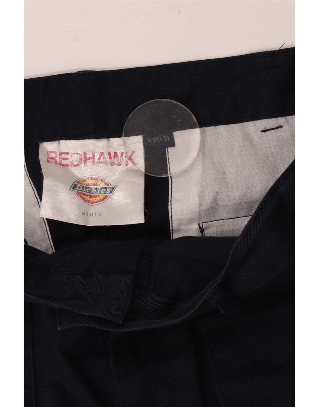 Dickies Pantaloni cargo dritti Redhawk da uomo W38 L28 poliestere blu navy