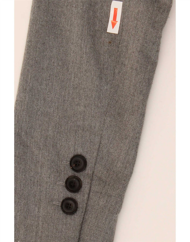 Giacca blazer a 1 bottone da donna Zara UK 6 XS grigia