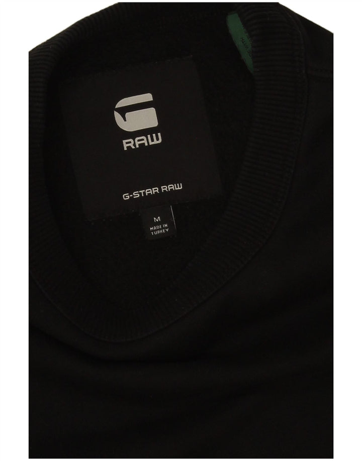 Felpa grafica da uomo G-Star Maglione cotone nero medio