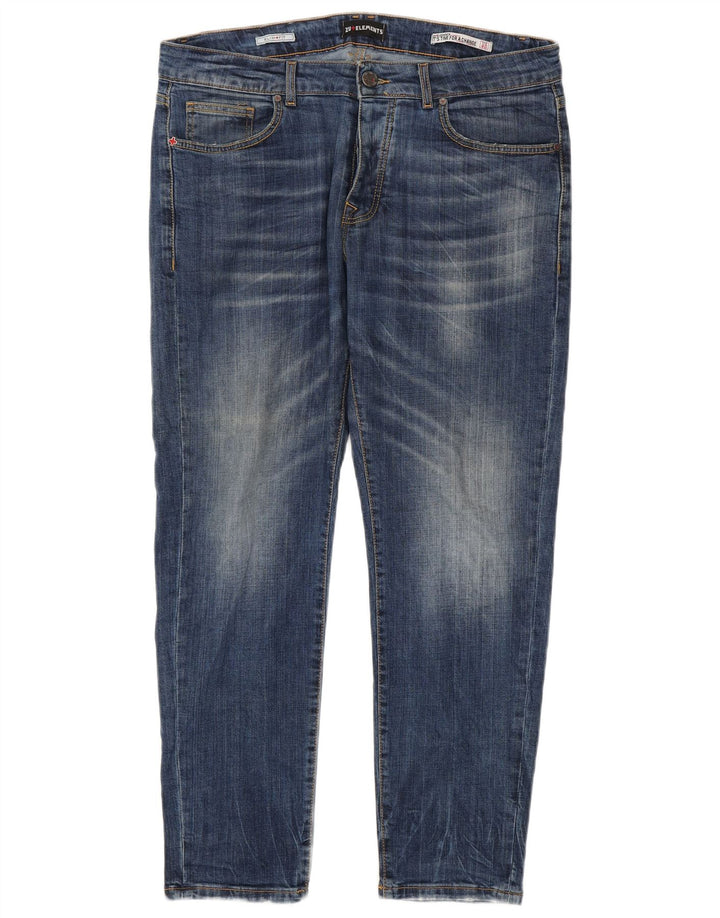 Jeans slim da uomo Zu Elements W40 L30 cotone blu