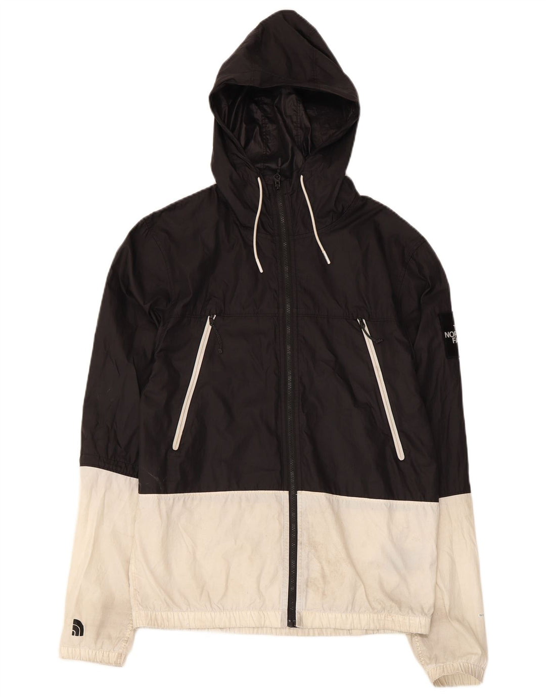 Giacca antipioggia da uomo con cappuccio The North Face UK 36 Small Black Colourblock